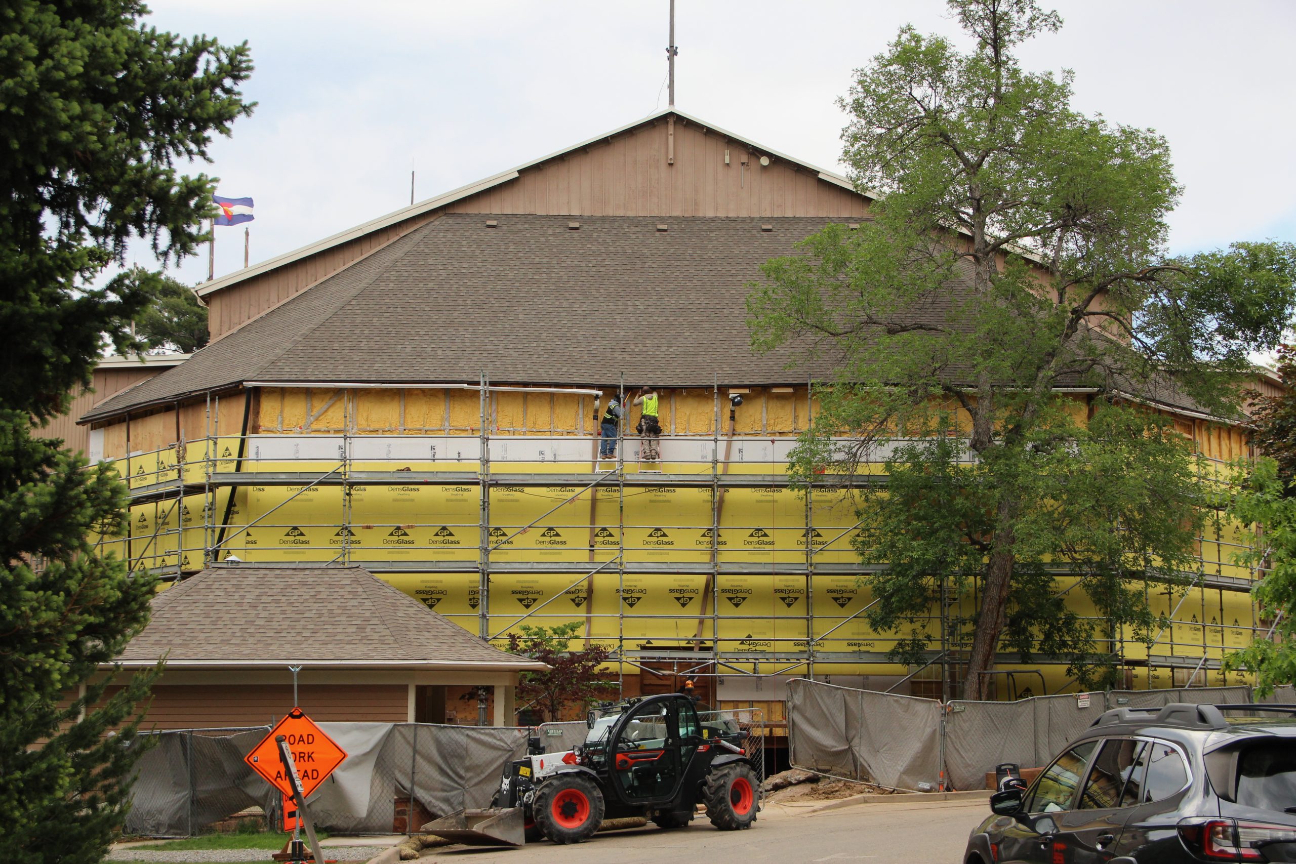 Boulder’s Chautauqua raced to winterize its historic auditorium for Sundance. A stop-work order followed.