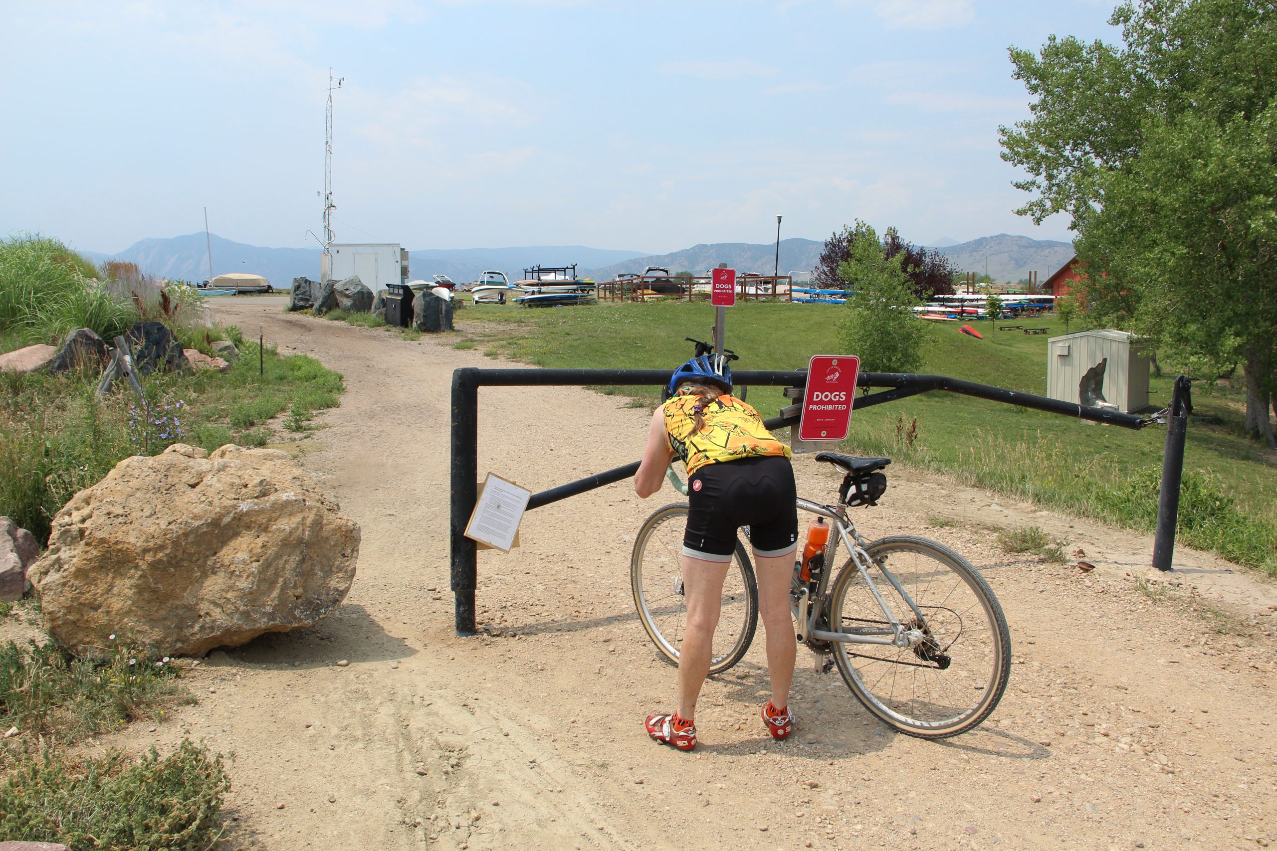 Boulder places boulder on popular Reservoir bike route. Cyclists want answers.